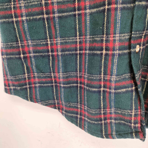 プレンティス Prentiss USA製 フラップポケット チェック コットンネルシャツ メンズ JPN:M